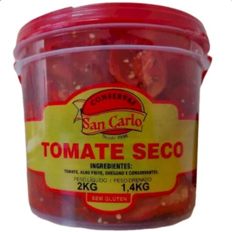 Tomate Seco Em Conserva Balde 2 Kg 1 4kg Drenado Parcelamento Sem Juros