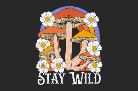 Wildflower Mushroom Svg Sublimation Graphic By Tentshirtstore