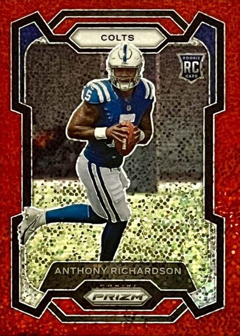 Anthony Richardson 2023 Prizm 343 Red Sparkle SSP Price Guide