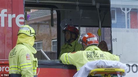 Bus Crash Campsie More Than A Dozens Passengers Are Rushed To Hospital