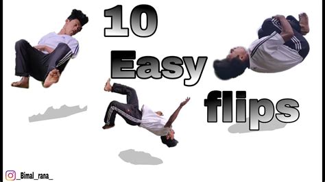 10 Easy Flips Any One Can Do Learn Flips Youtube