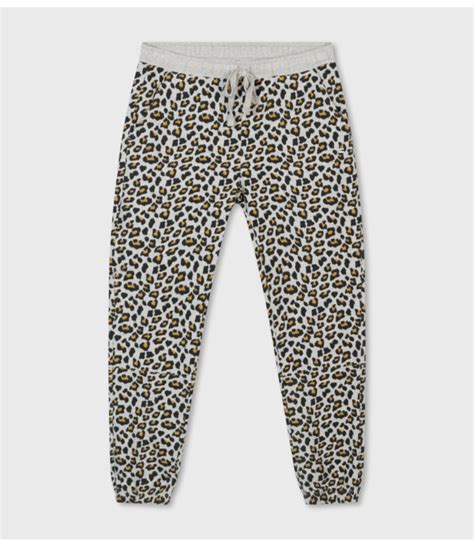 Broek Cropped Jogger Leopard Light Grey Melee Kklup