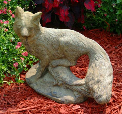 Stone Fox Garden Statue Informacionpublicasvetgobgt