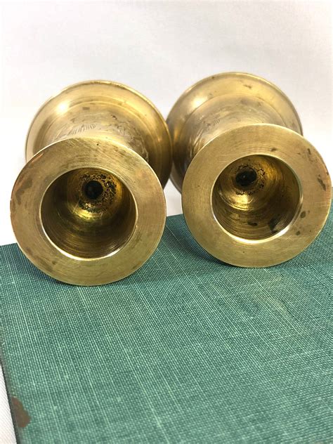 Brass Bell Ringer And Bell Candleholder Pair Etsy