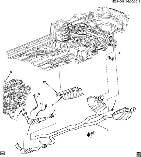 A Detailed Diagram Of The Exhaust System Of The 2010 Chevy Equinox
