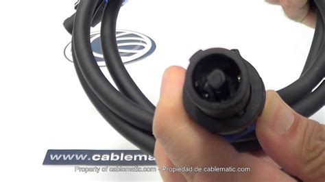 Cable Speakon Altavoces NL4 4x1 5mm 13GA Distribuido Por CABLEMATIC