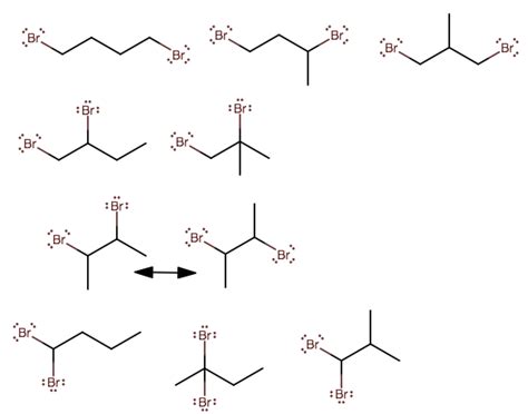 C4h9br Lewis Structure Isomers