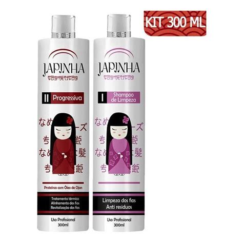 Kit Progressiva Japinha Shampoo Ativo Sem Formol Japinha Liso