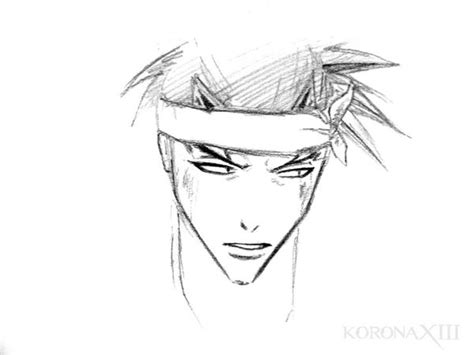 Bleach Sketches 5 Abarai Renji By Koronaxiii On Deviantart