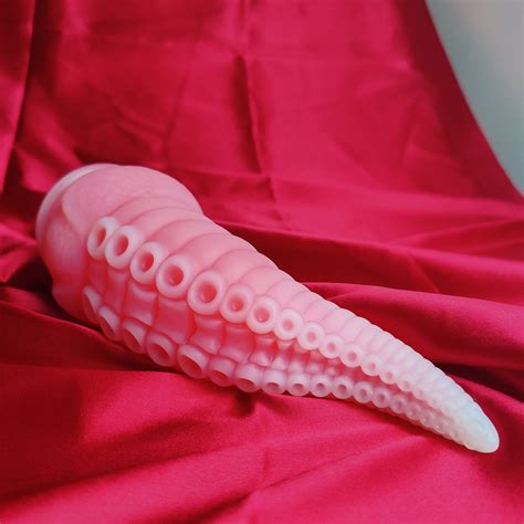 Pink Tentacle Dildo 8 Inches Fantasy Dildo Huge Dildo Suction Etsy Uk