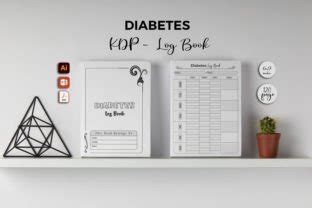 Diabetes Log Book KDP Interior Graphic By Design Sub Creative Fabrica