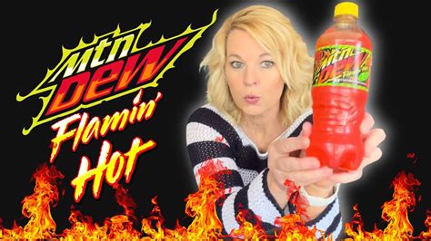 Mtn Dew Flamin HOT Review YouTube
