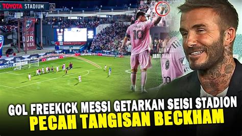 Menangis Keras Beckham Terharu Akhirnya Impian Terwujud Lihat Messi