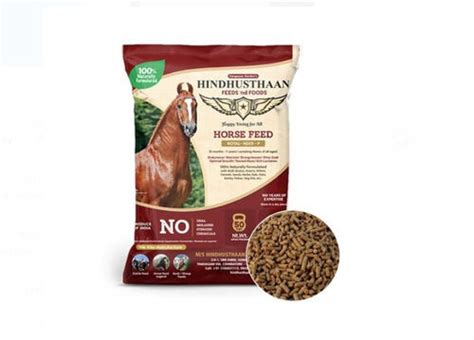 Brown Horse Pellet Organic Feed Pack Of 50 Kilogram Used For Cattle