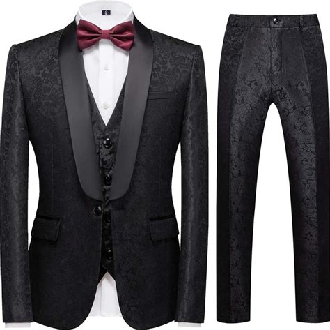 Sliktaa Men S Suits Pieces Wedding Formal Classic Business Shawl