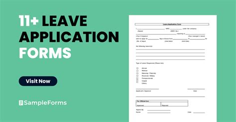 Free 11 Sample Leave Application Forms In Pdf Ms Word Excel