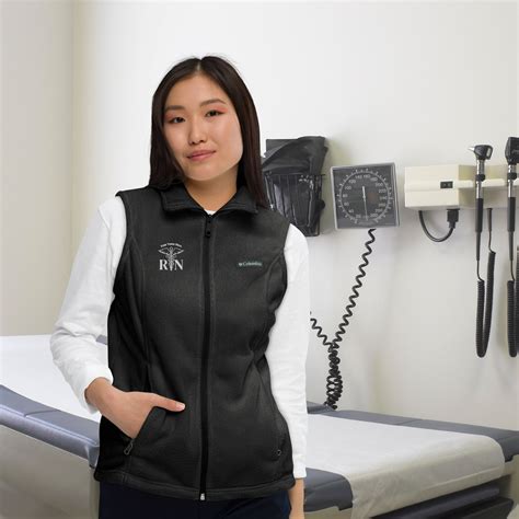 Personalized Rn Vest Nurse Gift Personalized Nurse Fleece Vest Nurse