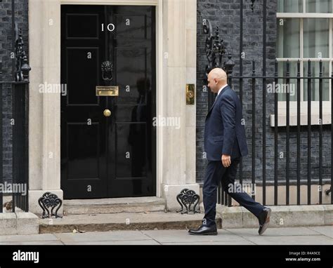 Home Secretary Sajid Javid Arrives In Downing Street In London For A