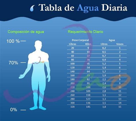 Cuanta agua debes de beber según tu peso Daily water Nutrition