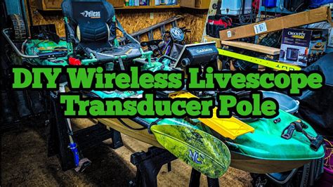 Diy Wireless Transducer Pole Livescope Humminbird Lowrance Youtube