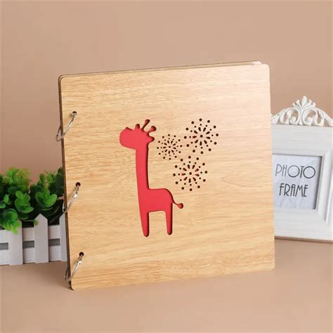 Aliexpress Buy DIY Wooden Photo Album Custom Wood Guestbook