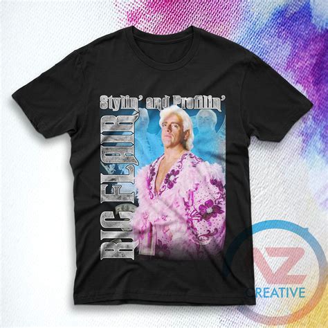 Ric Flair Shirt Short Sleeve Unisex Vintage Style T Shirt Etsy