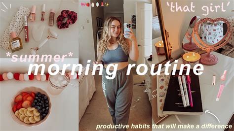 6am That Girl Summer Morning Routine 2024 🌟 Healthy And Productive