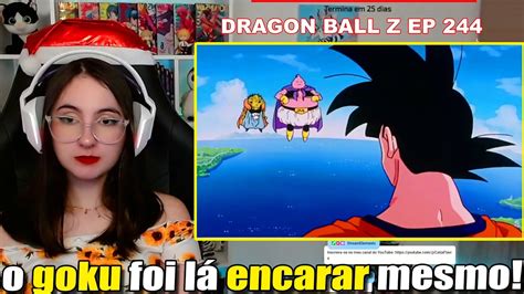 catia reagindo a GOKU VÉ MAJIN BOO PELA PRIMEIRA VEZ Dragon Ball Z EP