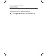 Pdf Financial Mathematics A Comprehensive Treatment