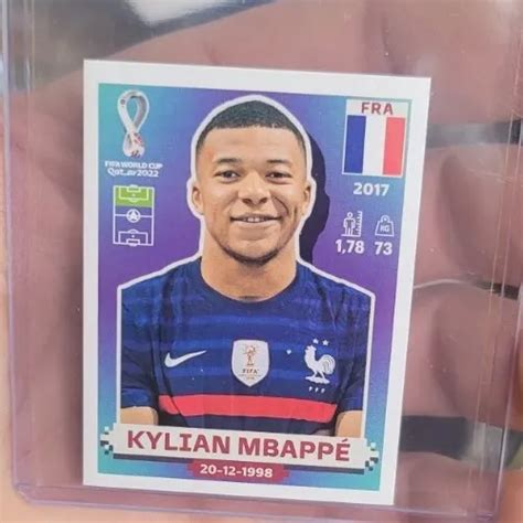 PANINI FIFA WORLD Cup Qatar 2022 Kylian Mbappe FRA19 France Sticker