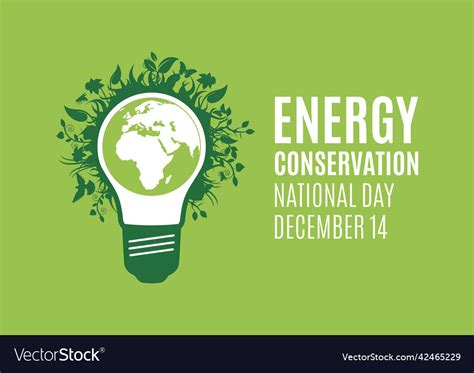 National Energy Conservation Day Icon Royalty Free Vector