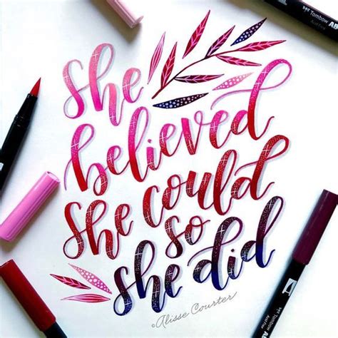 37 Brush Letter Quotes To Practice With Happily Ever After Etc Artofit