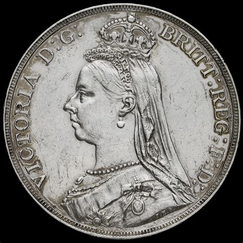 1891 Queen Victoria Jubilee Head Silver Crown