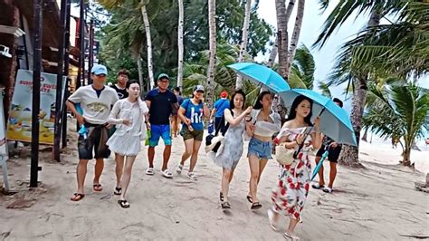 Look This Is Boracay White Beach Path On July Pm Walk From