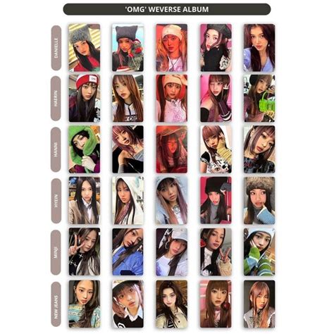 LINXX 5 Pcs Newjeans OMG Album Lomo Card Kpop Photocards Postcards