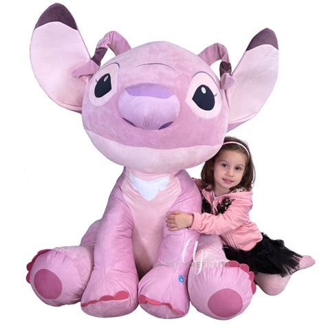 XXXL Angel 120cm Peluche Gigante Con Suono Disney Lilo Stitch Adulti