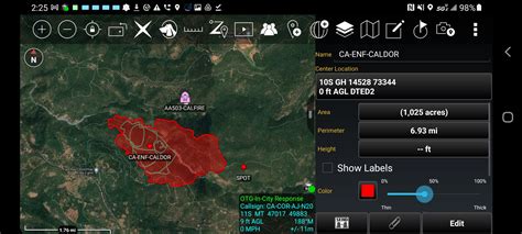 Ca Enf Caldor Contained Continuing Fires Incidents Wildfire Intel