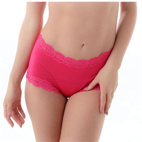 Buy 2pcs Packet Female Mid Rise Panty Cotton High