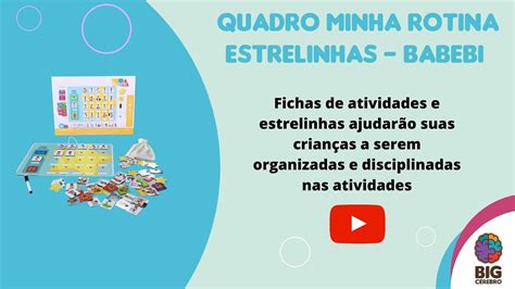 Quadro Minha Rotina Estrelinhas Babebi Educa O Infantil Youtube