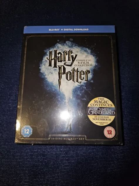 HARRY POTTER COMPLETE 8 Film 16 Disc Collection Blu Ray Box Set Plus