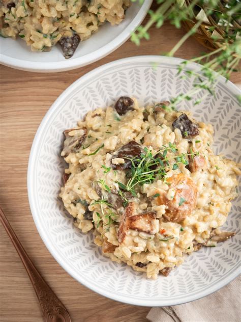 Risotto z borowikami Przepisy dla zielonych wegańskie przepisy