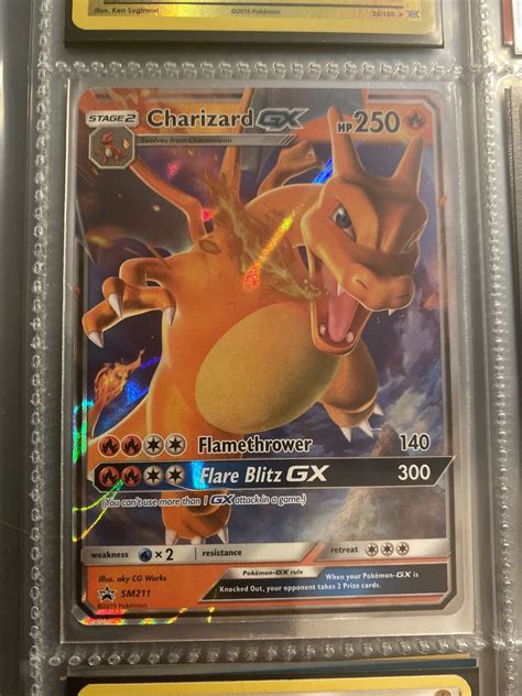 Pokémon TCG Charizard GX SM Black Star Promo SM211 Holo Promo eBay