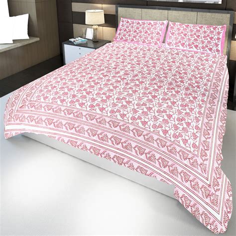 Hand Block Print Bed Sheet Gi Tagged Exclusive Luxury Handloom