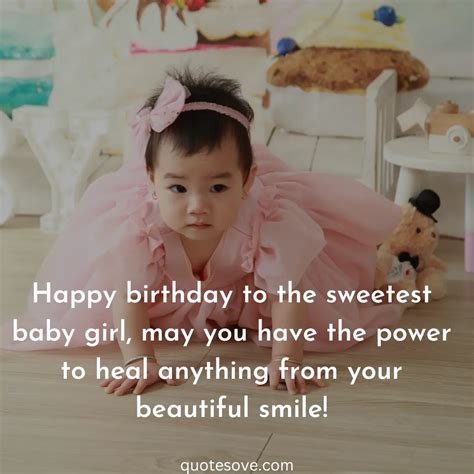 First Birthday Quotes For Baby Girl Wishes Messages Quotesove