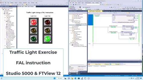 Allen Bradley Plc Controls Fal Instruction Traffic Light Exercise With