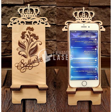 Phone holder for laser cutting - phone stand dxf