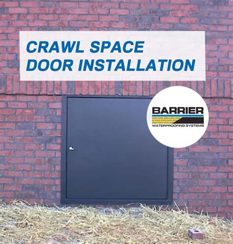 New Crawl Space Door Repair Installation | Barrier Waterproofing Systems