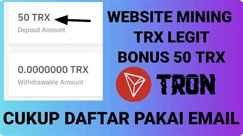 ASIC FARMING Situs Mining TRX TRON Baru Daftar Gratis 50 TRX YouTube