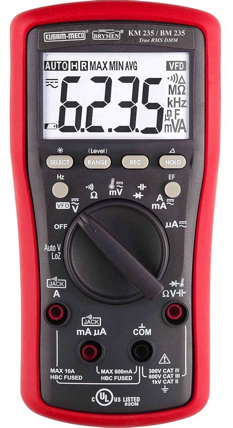 KM 235 3 5 6 DIGIT 6000 COUNTS TRMS DMM WITH VFD EF DETECTION Amazon