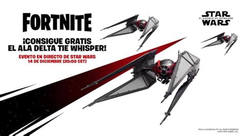 How To Get The Star Wars Tie Whisper Hang Glider In Fortnite